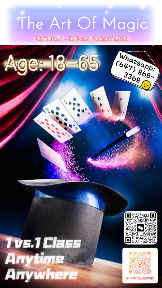 Magic Class: "The Art of Magic" Adult Close-Up Magic Class (Age: 18-65)