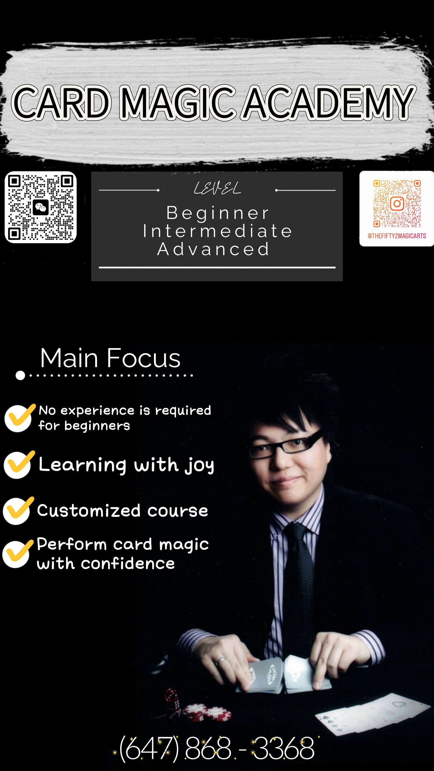 Magic Class: "Card Magic Academy" Specialization Program (Level: Beginner)